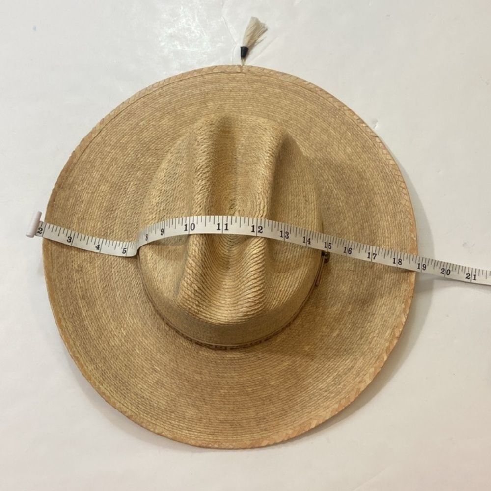 Natural Straw Hat with Tassel Accent - Picture 3 of 7
